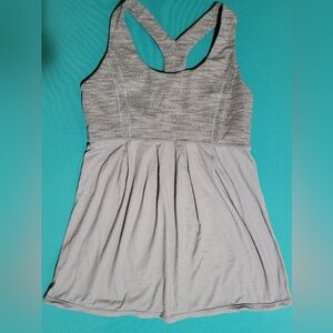 Lululemon Tank Power Dance Racerback Grey Size 8